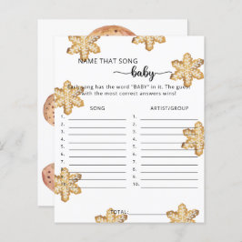 冬のクッキー – その曲の名前ベビーシャワーゲーム