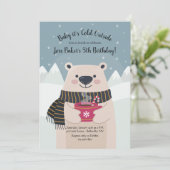 冬のクマの招待状 招待状 (スタンド正面)
