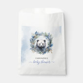 冬のクマの水の色ベビーシャワー フェイバーバッグ (正面)