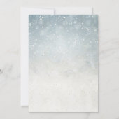 冬のクマの赤ちゃんシャワーを待つことができる 招待状 (裏面)