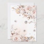 冬のクマの赤ちゃんシャワーを待つことができる 招待状 (裏面)