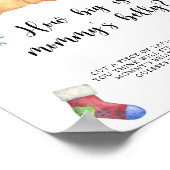 冬のクマ、どのぐらいの大きさであるママの腹のゲームのポスター ポスター (角)