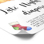 冬のクマ\深夜おむつゲームポスター ポスター (角)