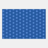 冬のクラシック雪の結晶クリスマス ラッピングペーパーシート (正面3)