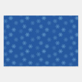 冬のクラシック雪の結晶クリスマス ラッピングペーパーシート (正面)