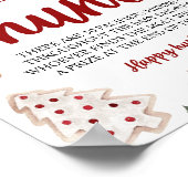 冬のクリスマスおしゃぶり狩りベビーシャワーゲーム ポスター (角)