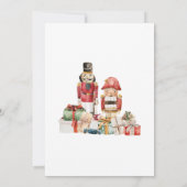 冬のクリスマスくるみ割りツリークリスマスパーティー 招待状 (裏面)