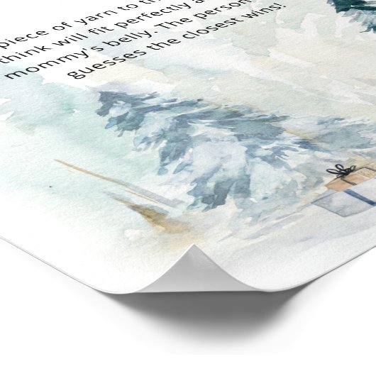 冬のクリスマスどのように大きいママの腹のゲーム ポスター (角)