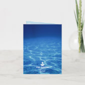 冬のクリスマスにスイミングプール シーズンカード (裏面)