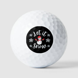 冬のクリスマスに雪を降らせる ゴルフボール