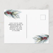 冬のクリスマスの写真は日付はがきを保存 案内ポストカード (裏面)