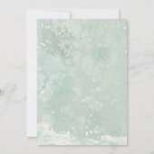 冬のクリスマスの花の孤私達は駆け落ちしました 招待状 (裏面)