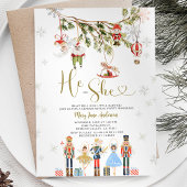 冬のクリスマスの飾り彼または彼女が明かす 招待状