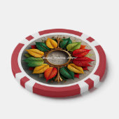 「冬のクリスマスの魅力溢れる季節」 ポーカーチップ (シングル)