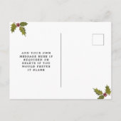 冬のクリスマスは日付の写真はがきを保存 案内ポストカード (裏面)