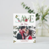 冬のクリスマスは日付の写真はがきを保存 案内ポストカード (スタンド正面)