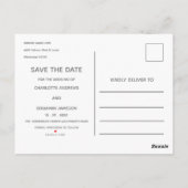 冬のクリスマスは日付結婚を保存 ポストカード (裏面)