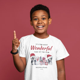 冬のクリスマスをテーマ Tシャツ