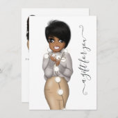 冬のクリスマスアフリカ系アメリカ人プランナー人形 (正面/裏面)