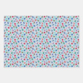 冬のクリスマスインスパイアレトロパターンVol.2 ラッピングペーパーシート (正面)