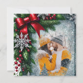 冬のクリスマスエバ縁どリ シーズンカード (正面)