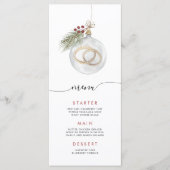 冬のクリスマスオーナメントメニュー メニュー (正面)