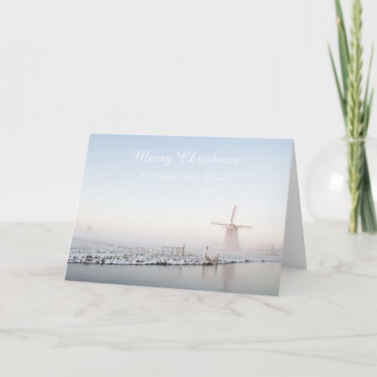 冬のクリスマスカードオランダ シーズンカード (正面)