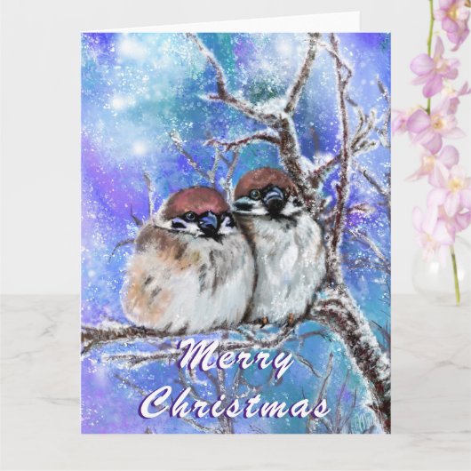 冬のクリスマスカード カード (蘭)