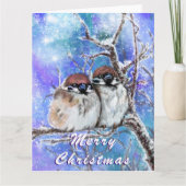 冬のクリスマスカード カード (正面)