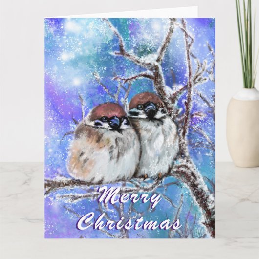 冬のクリスマスカード カード (正面)