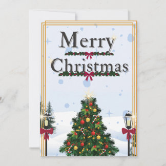 冬のクリスマスカード シーズンカード