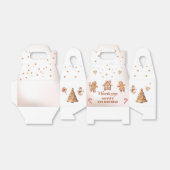 冬のクリスマスクッキーのクリスマスバースデーパーティー フェイバーボックス (折り畳みなし)