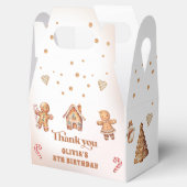 冬のクリスマスクッキーのクリスマスバースデーパーティー フェイバーボックス (オープン)