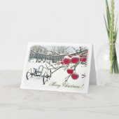 冬のクリスマスグリーティングカード！ カード (正面)