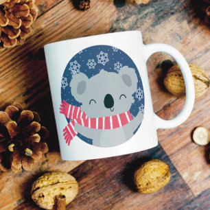 冬のクリスマスコアラベアマグ コーヒーマグカップ