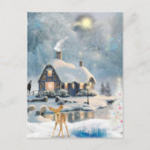 冬のクリスマスコテージ シーズンポストカード (正面)