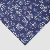 冬のクリスマスコンステレーションホリデーパターン 薄葉紙 (詳細)