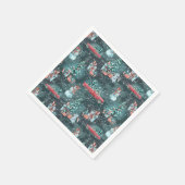 冬のクリスマスコージー スタンダードカクテルナプキン (角)