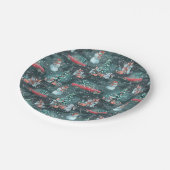 冬のクリスマスコージー ペーパープレート (アングル)