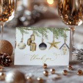 冬のクリスマスサンキューカード サンキューカード