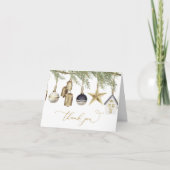 冬のクリスマスサンキューカード サンキューカード (正面)