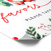 冬のクリスマスサンタベビーシャワーが好き ポスター (角)