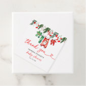 冬のクリスマスサンタ赤ちゃんシャワー フェイバータグ (インサイチュ)