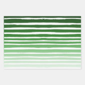 冬のクリスマスシェードのグリーンギフト ラッピングペーパーシート (正面2)