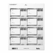 冬のクリスマスシーンギフトラベル ラベル (フルシート)