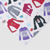 冬のクリスマスセーターとホットチョコレート 薄葉紙 (詳細)