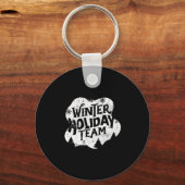 冬のクリスマスチーム キーホルダー (正面)