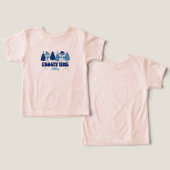 冬のクリスマスツリーと雪だるまの時霜の降りた間 (デザイン正面&裏面)