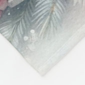 冬のクリスマスツリーの装飾の休日 フリースブランケット (角)