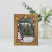 冬のクリスマスツリーはがき シーズンポストカード (スタンド正面)